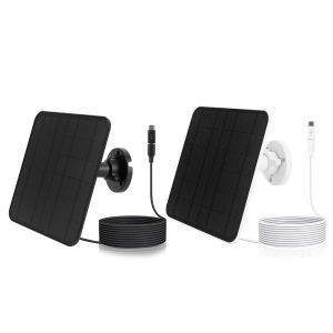 MOJOYCE 5V 6W Solar Panel IP65 Waterproof Camera Solar Panel Micro USB & USB-C Port 360 Adjustable Mounting for Camera for Eufycam 3/3C/2/2C/2 Pro