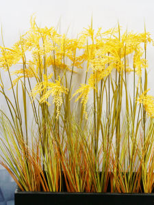 3 Fork Fake Rice Decoration High Simulation Ear of Rice Rice Grain Crop Crop Wheat Wheat Rice Field Plastic Flowers