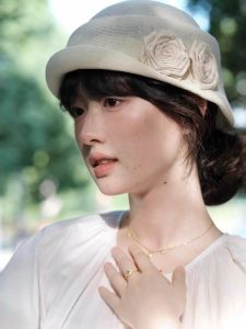 BAOYINFEI | Face-Slimming Flower Embellished Summer Beret