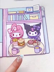 หนังสือแฮนด์เมด Kuromi เสียงเงียบ แฮนด์เมด diy ของเล่นเสริมการเรียนรู้