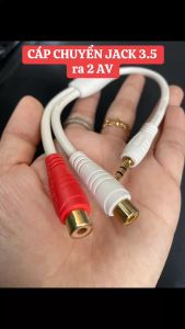 Cáp chuyển jack 3.5 ra hoa sen - Cáp chuyển đổi jack 3.5 sang 2 AV - Jack 3.5 Male to 2 RCA Female