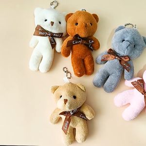 Gấu bông mini nhỏ cute có móc khóa treo cặp balo trang trí gói hoa để hộp quà tặng lưu kỉ niệm valentine 8/3 sinh nhật