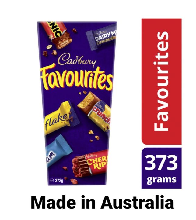Cadbury Favourites Boxed Chocolate 373g. Made in Australia. Lazada PH