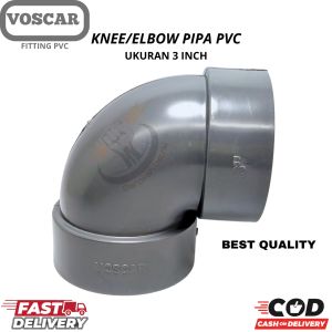 Keni 3" PVC / Elbow 3 / L Knee 3 inch SUPER VOSCAR/Keni 3 in PVC / Knee 3" Elbow 3" L/ VOSCAR/ SUPER
