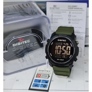 GROSIR DIGITEC DG-5189T ORIGINAL...Jam Tangan Pria Keren New Garansi Resmi 1 Tahun Waterproof 100 Meter Strap Rubber
