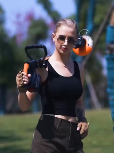 REAIM  Cordless Lawn Mower  rechargeable Lithium Battery grass  Weed Adjustable Multifunction  Portable Grass Electric Mower Home Garden Trimmer Tool