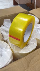 เทปใส เทปสีเหลือง กว้าง 45มิล ยาว 200หลา (1ม้วน 6ม้วน ยกลังX36 )ใช้ปิดกล่อง ติดกล่อง เหนียวติดทน หนา สก็อตเทป สินค้าพร้อมส่ง