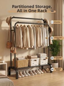 MINGZHIYIFAN | Portable Indoor Outdoor Clothes Drying Rack