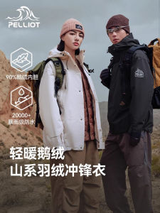 90% Grey Duck down Filled Hiking Jacketpelliot Womens Three-in-One Windproof Warm Camping down VestOutdoor Mountain Climbing Clothing