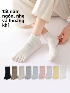 JIFANPAUL | Toed Cotton Breathable Moisture Absorbent Socks