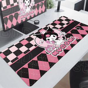 Bandai | Natural Rubber Mousepad Kuromi Gamer Anime Keyboard Rug Sanrio Large Computer Lock Edge Mice XXL Student Writing Extend Desk Mat