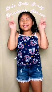 Kids Cute Daily Baby Girl Comfy Spaghetti Blouse
