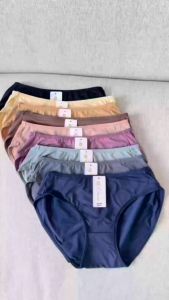 ESUNA กางเกงในไร้ขอบผู้หญิงเอวต่ำ ผ้านุ่ม Womens Underwearสวมใส่สบาย ยกก้น ต้านเชื้อแบคทีเรีย