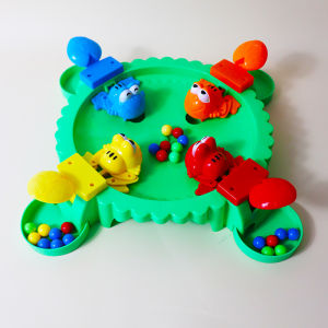 Crazy Frog Eating Beans Desktop Game Childrens Early Education Enlightment Educational Toys Matching Interactive Multiplayer Hand-Eye Coordination