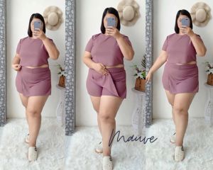Blouse Terno Skort Coords With label and tag ( Plus Size ) 2XL to 3XL