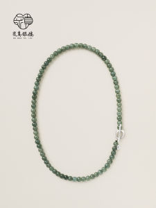 Natural Jadeite Necklace for Women 925 Sterling Silver Lobster Clasp water Pearl Beads Pendant World Style Fashion Jewelry