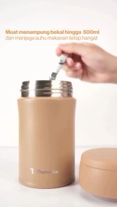 Huggy Baby Stainless Steel Vacuum Food Jar 500ml