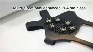 [SG Local Stock]10 Teeth Non-slip Shoe Covers/1Pair Ice Grippers/Wear-resistant Spikes for Snow Walking Climbing Shoes