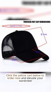 311 TRUCKER/ NET BLACK VINYL FASHION CAP