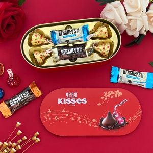 Herseys Kisses Chocolate Wedding Candy Gift Box 8 Pieces Full Moon Return Handmade Milk Chocolate Snacks from Malaysia
