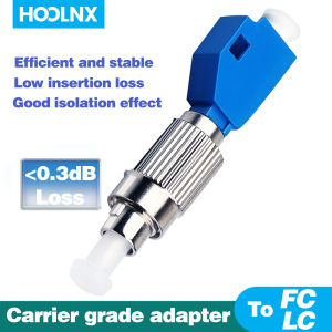 HOOLNX Fiber Optic Adaptor Single Mode 9/125um FC Male to LC Female FC- LC（Male-Female）Fiber Hybrid Adaptor