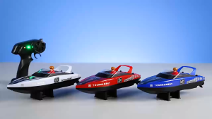 HJ821 mainan kapal remote speed boat 2.4ghz lampu LED full propo remote control boat