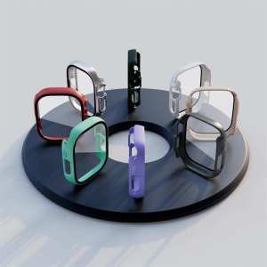 Case with Tempered Glass Screen Protector for Apple Watch Ultra 2/Ultra 49mm Ultra-Thin Scratch Resistant Full Protective Bumper Cover for iWatch Ultra 2/Ultra 49mm