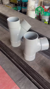 Tê CONG và chữ Y ống nước nhựa PVC phi 60 90 114 90/60 114/60 114/90 hiệu Bình Minh (BM)