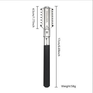 ตัดผมผมเคราแปรงหวีมีดโกนหยิกตัดผอมบางหวี T Rimmer ใบมีดตัดผมอุปกรณ์ทำผมทรงผมเครื่องมือ
