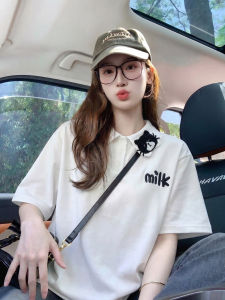 V.C.I | Embroidery Patch Polo Shirt for Teen Girls Summer Wear