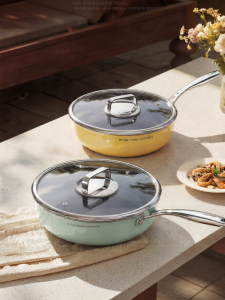 DUMIK | Non-Stick Uncoated Titanium Ceramic Frying Pan