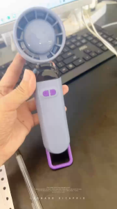 Cold air 100 handheld fan outdoor high-speed fan USB mini digital display portable turbine small wind