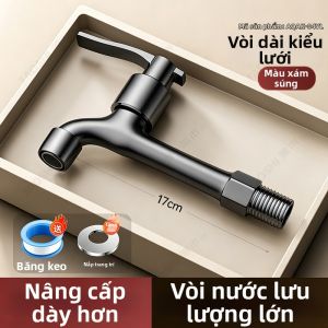 TAOSHI | Vòi Nước Lạnh Dòng Cao Cho Chậu Lau Tường Đặt