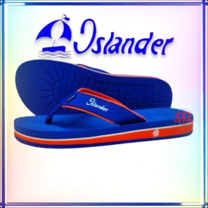 Islander Blue/Orange Mens non-slip rubber soles 100% Authentic and Original colored slippers (Makapal)