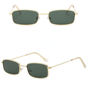 Retro Square Sunglasses Candy Color Vintege Metal Cat UV400 Female Summer Street Eyewear for Women Korea Style Gafas De Sol
