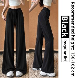 YAYANGREN | Ice Silk Wide Leg Trousers Summer Thin Large Size