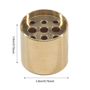 Decorative Incense Burner Mini Incense Holders Brass Heat-resistant Bases with Multiple Holes for Sandalwood Incense Burning