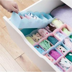 ZHENG FU | Stackable Plastic Organizer Box for Underwear and Socks