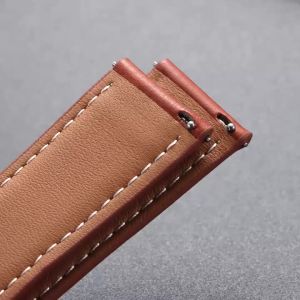 Dây Đeo Đồng Hồ Bằng Da Sáp Dầu Tháo Nhanh Đa Năng 20mm/22mm Dây Đeo Màu Nâu Mềm Mại Dành Cho Nam Và Nữ Phong Cách Doanh Nhân Đồng Hồ Đeo Tay