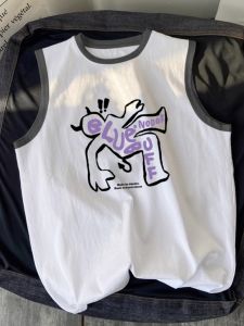 Áo Thun Không Tay Cotton Mỹ Cho Nam Mùa Hè Dáng Rộng Thoải Mái Thể Thao Màu Khối Thời Trang Thường Ngày Không Tay Áo Vest