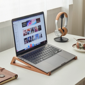 แบบไม้ แท่นวางโน๊ตบุค ขาตั้งโน๊ตบุ๊ค ขาตั้งแล็ปท็อป สำหรับแมคบุ๊ก /ไอแพด ขาตั้งแท็บเล็ต