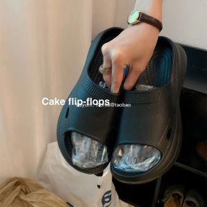 Womens Thick Heel Slippers Casual Beach Wear EVA Comfortable Summer Flat Sandals Anti-Slip Indoor Outdoor Home Slippers