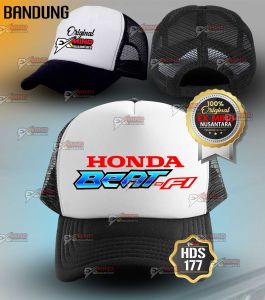 EXMIND BANDUNG Topi Honda Beat FI trucker jaring premium distro untuk pria dan wanita dewasa