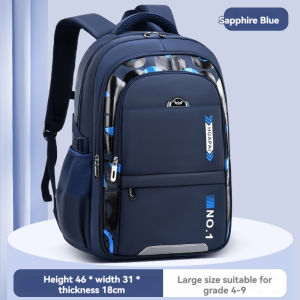 High quality Kids School Bag(6-15Y) Waterproof Large Capacity Children’s School Backpacks Spine Protection Load Reduction Primary Students School Backpacks and Reflective Strips