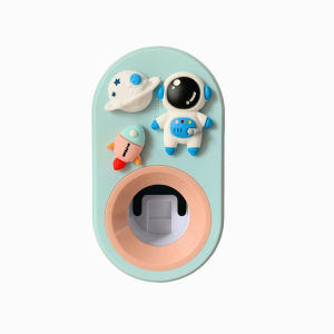 Automatic Toothpaste Squeezer for Children Cute Cartoon Punch Free Wall Mount Home Accessory