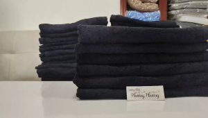 Khăn Tắm gội Cotton 35x80(100g) MÀU ĐENHàng xuất khẩu nhuộm màu không phai thấm hút tốt