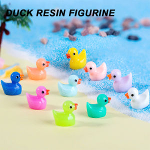 50/100 Pcs Resin Mini Duck Miniature Figurines Ornaments Animal Fairy Tiny Ducks for Dollhouse Fish Tank DIY