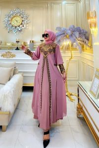 Gamis New Arabian bordir varian warna//Gamis Arabian Dewasa kekinian //COD//Yunita Lestari Fashion//