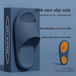 Mens Summer Indoor Home EVA Particle Soft Bottom Bathroom Anti-slip Slippers Comfortable Casual Style Slip-On Shoes