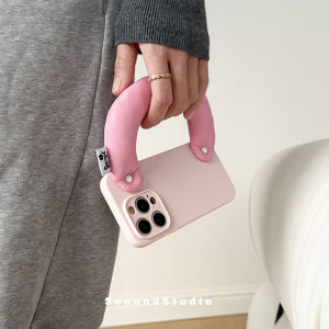 SecondStudio Creative Handheld Silicone Phone Case Liquid Soft Full Cover Protection for   13 14 15 pro Max